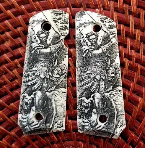 Compact 1911 custom engraved